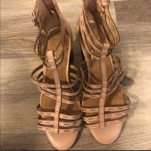 Nude sandal Heels